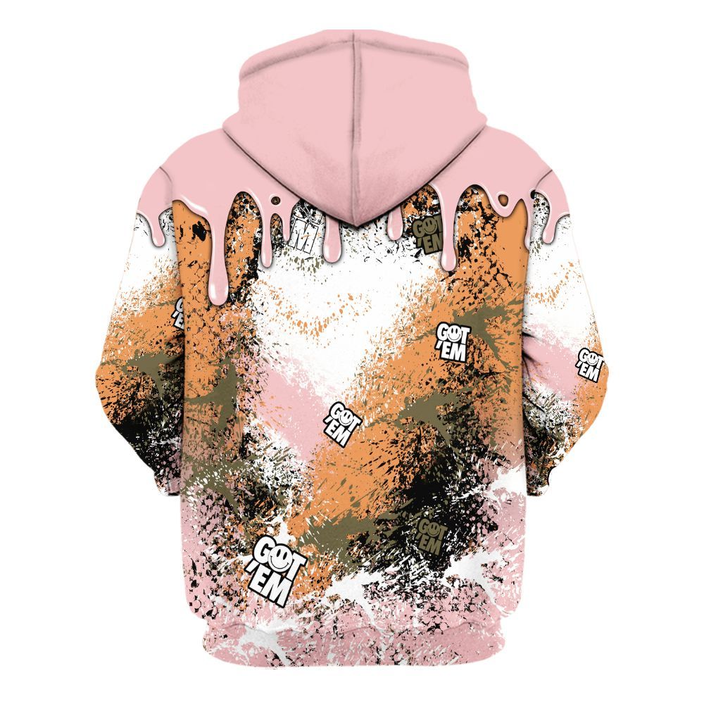 Hoodie To Match SB Dunk Low Red Stardust - Dripping 23 Drip All Over Print