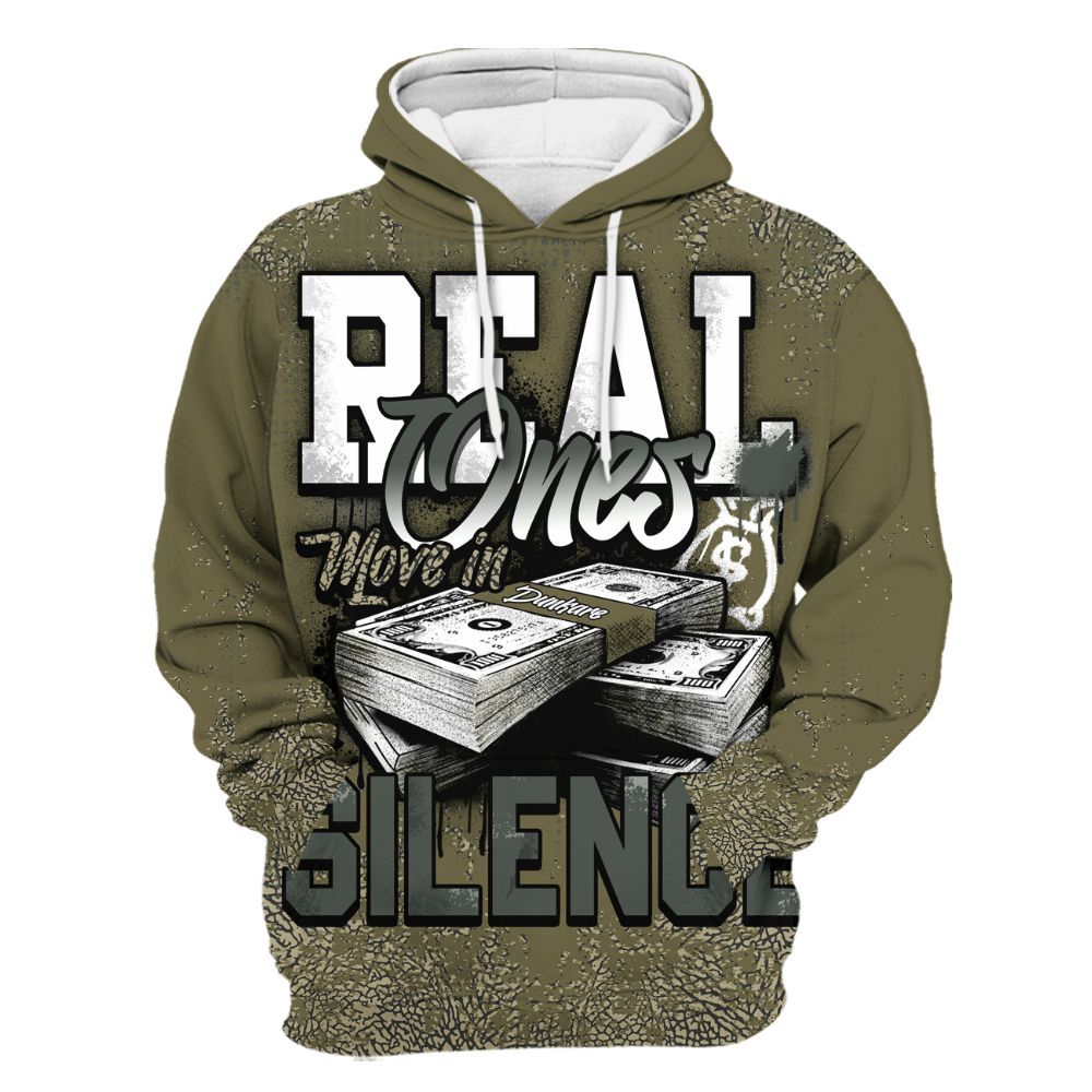 Hoodie To Match Retro Family Affair 3s - Move In Silence Money Street Retro All Over Print