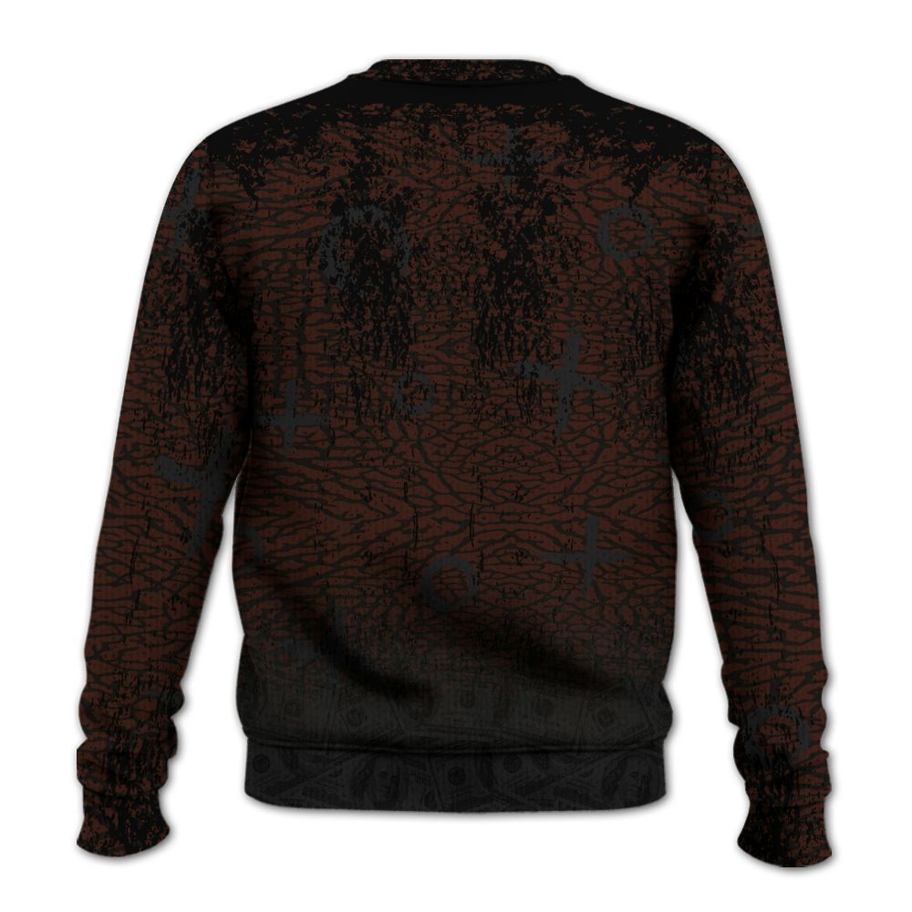Knitted Sweater To Match Air Force 1 Low Halloween Skull 2024 - Selfmade Unique Grunge