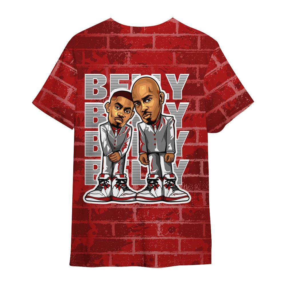 Shirt To Match Red Taxi 12s - Belly Sneakers Graphic Halloween All Over Print