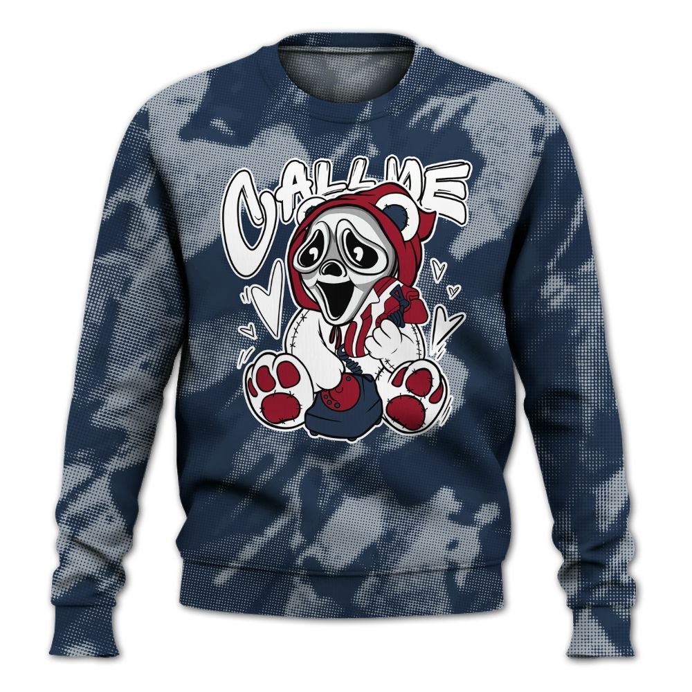 Sweatshirt To Match Retro Olympic 6s - Call Me Bear Abstract Halftone All Over Print