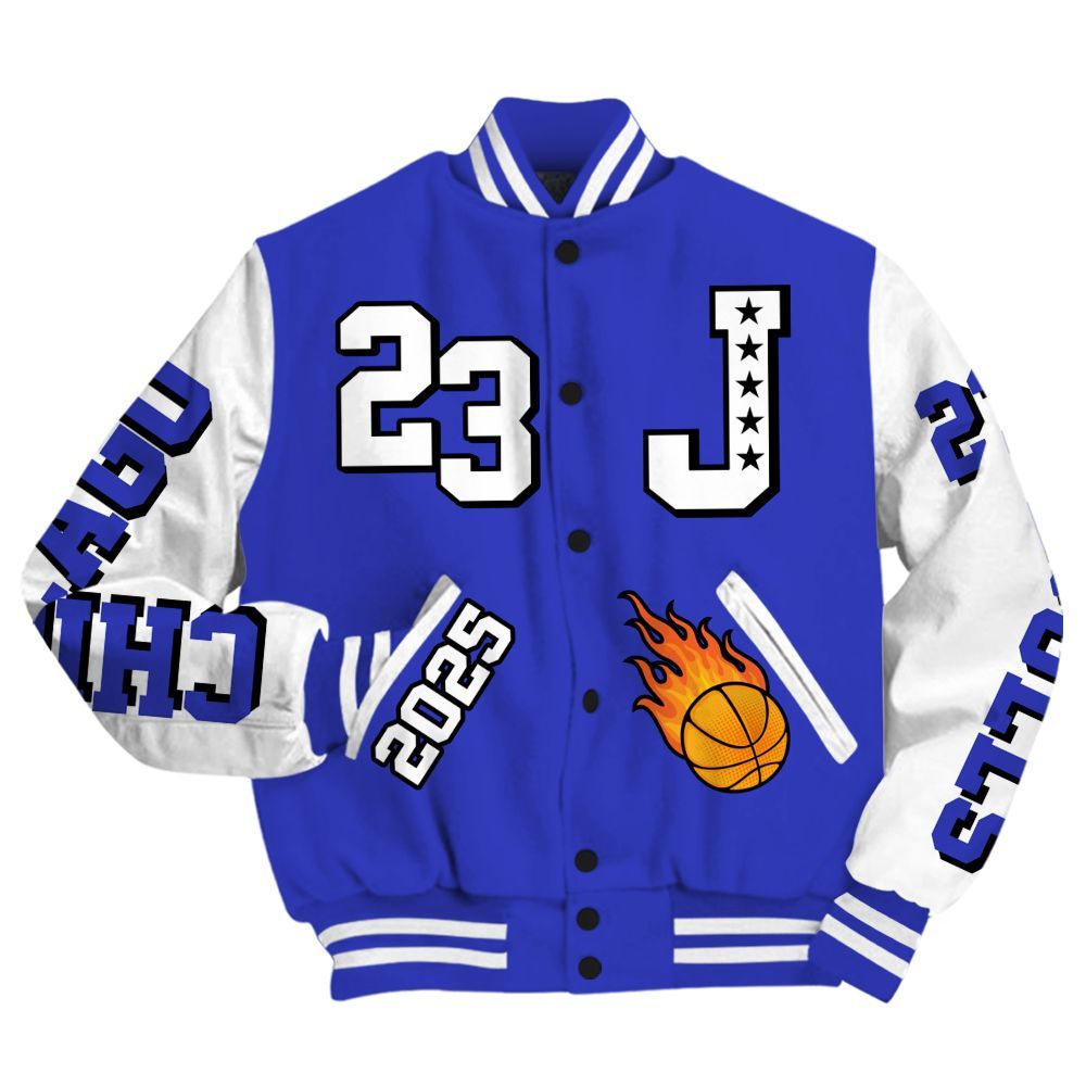 Varsity Jacket To Match Retro Black Concord 12s - Chicago 23 Basketball All Over Print