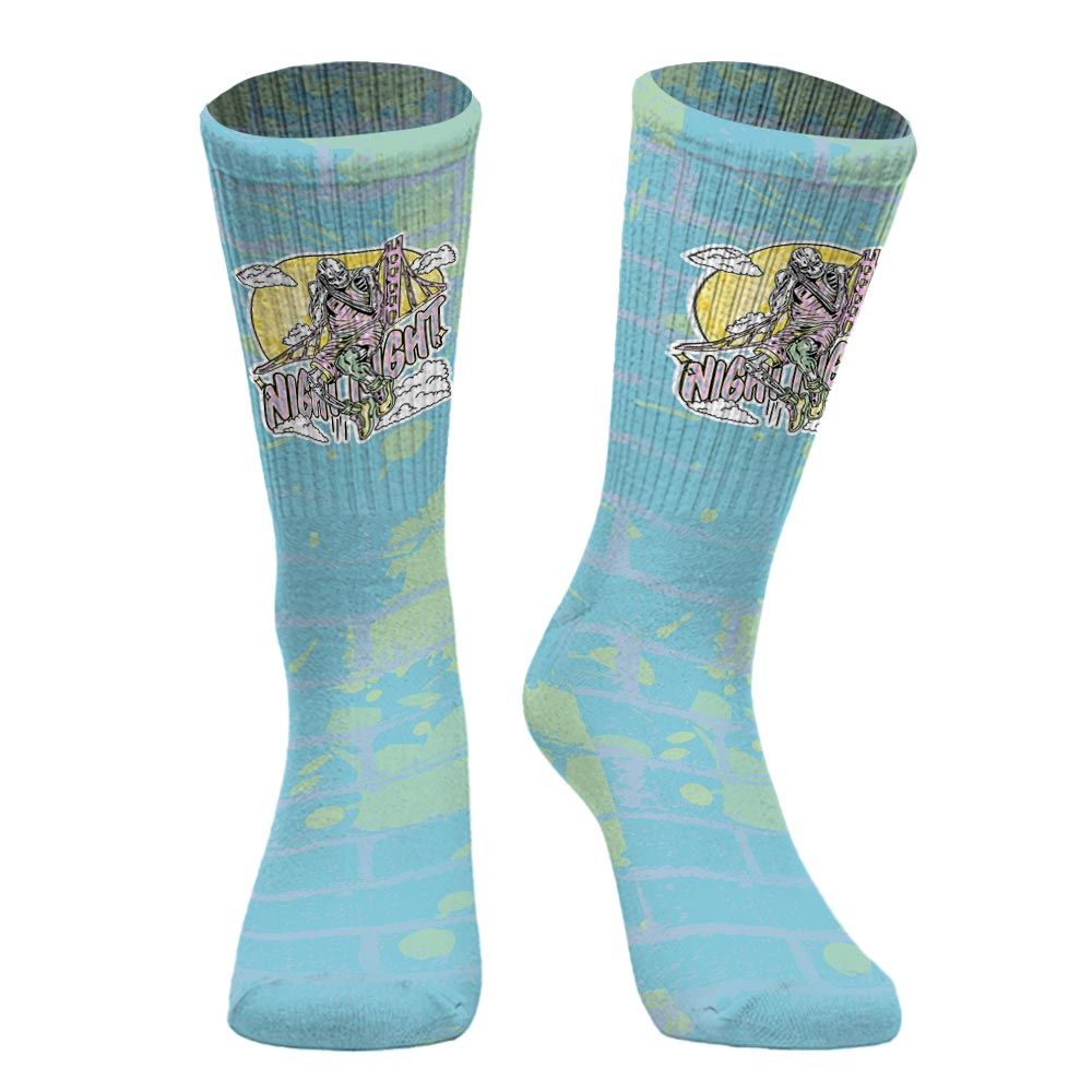 Sock To Match SB Dunk Low Visty - Seeya Skeleton Brick