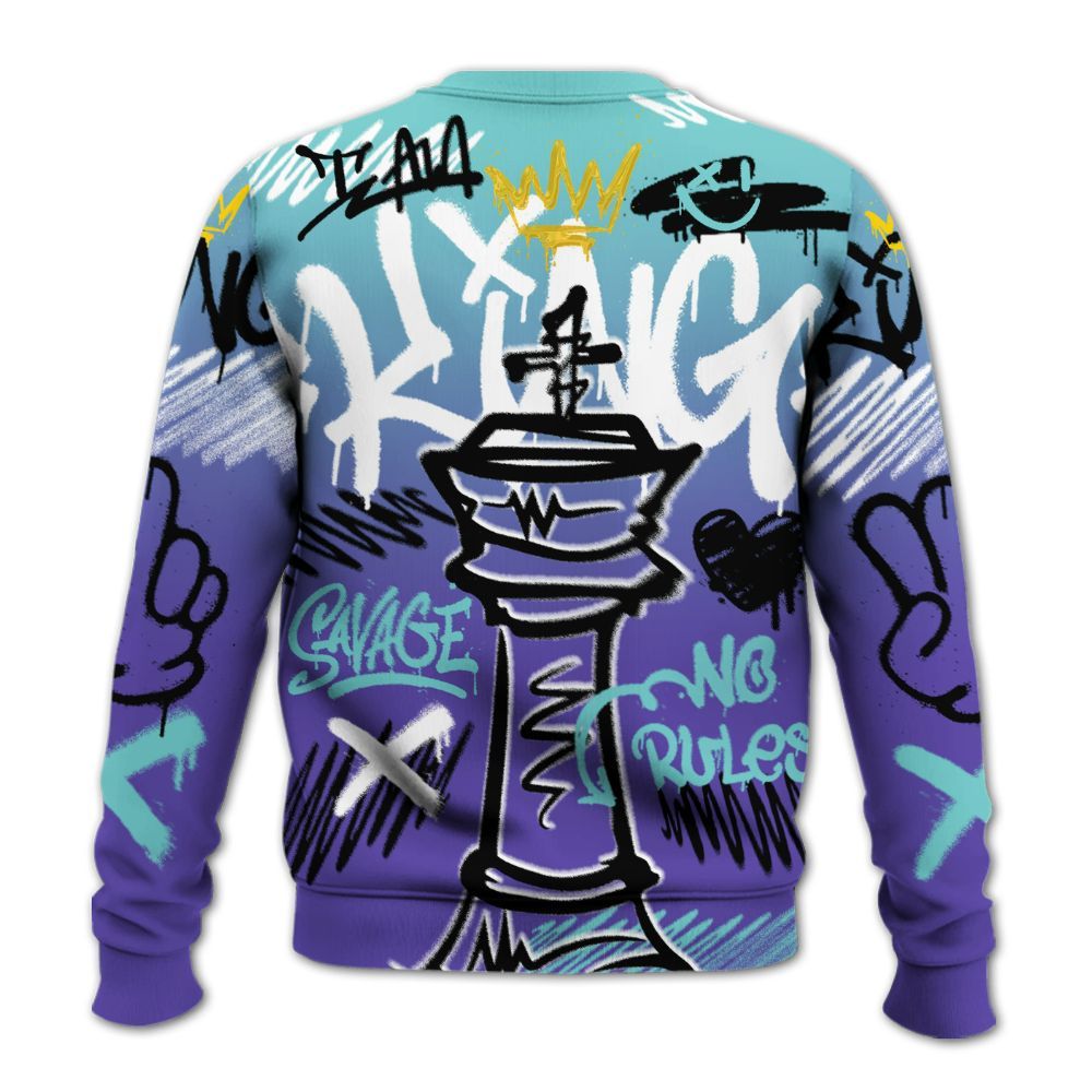 Sweatshirt To Match Low Hornets 1s - Street King Chess Streetwear All Over Print