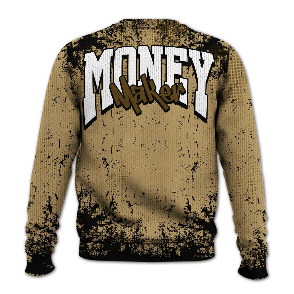 Knitted Sweater To Match Black LD 1000 - Move In Silence Money Street Retro