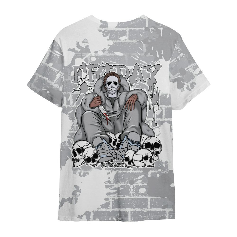 Shirt To Match Low OG Wolf Grey 1s - Friday Brick All Over Print