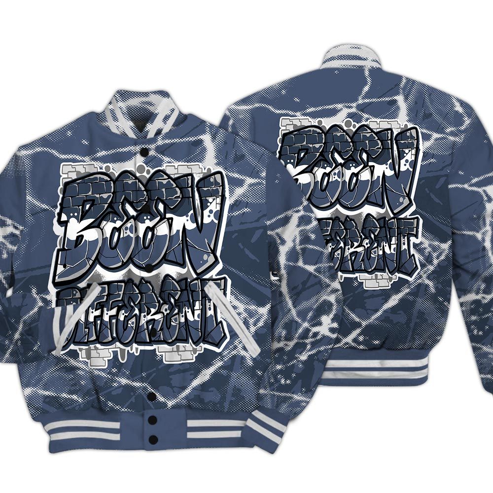 Varsity Jacket To Match Low Diffused Blue 11s - To Different Profound Graphic Varsity Jacket Unisex