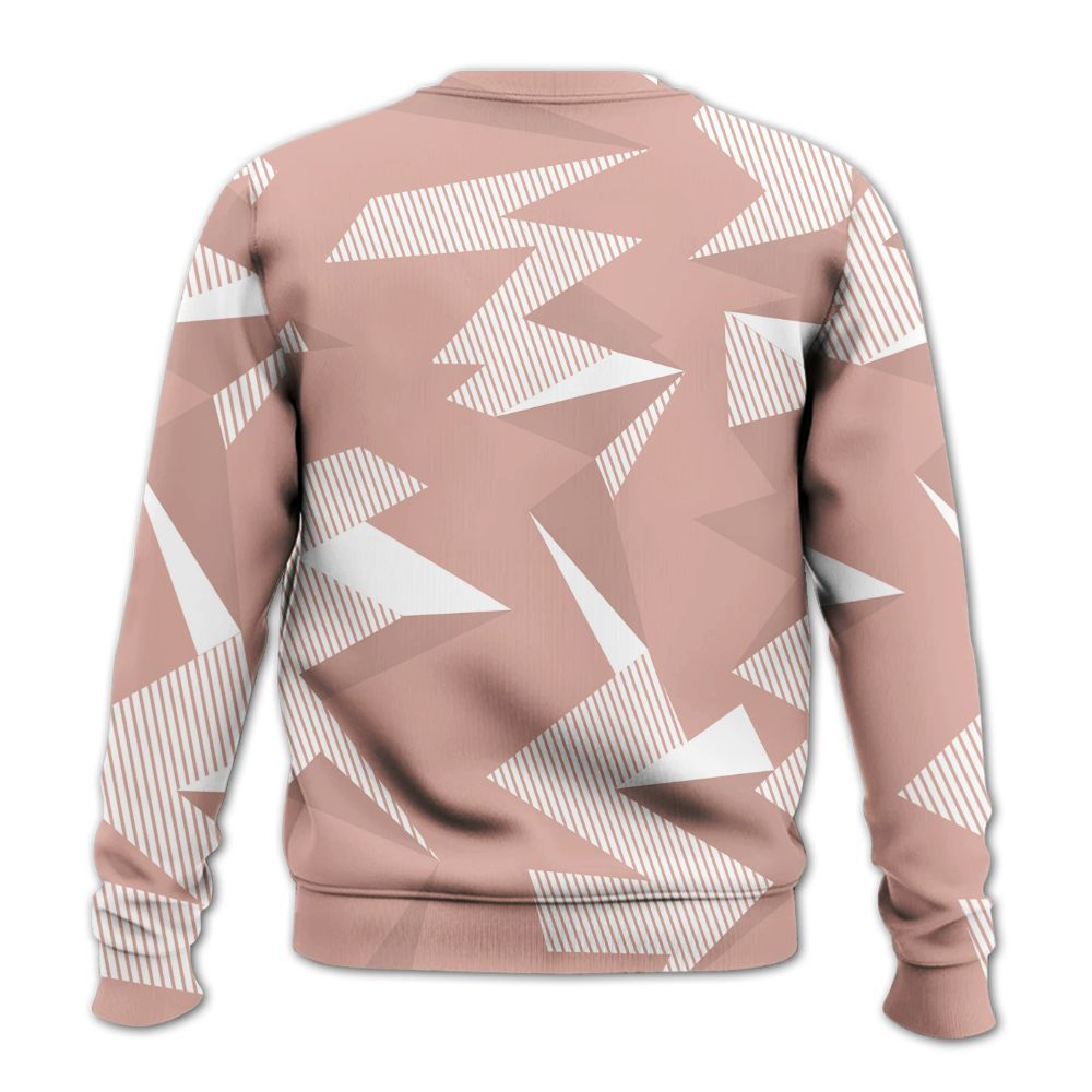 Sweatshirt To Match Dunk Low Pink Velvet - Geometric Camouflage Pattern All Over Print