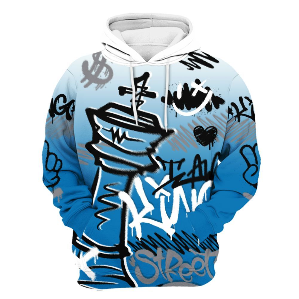 Hoodie To Match Wizards 3s - Street King Chess Streetwear All Over Print