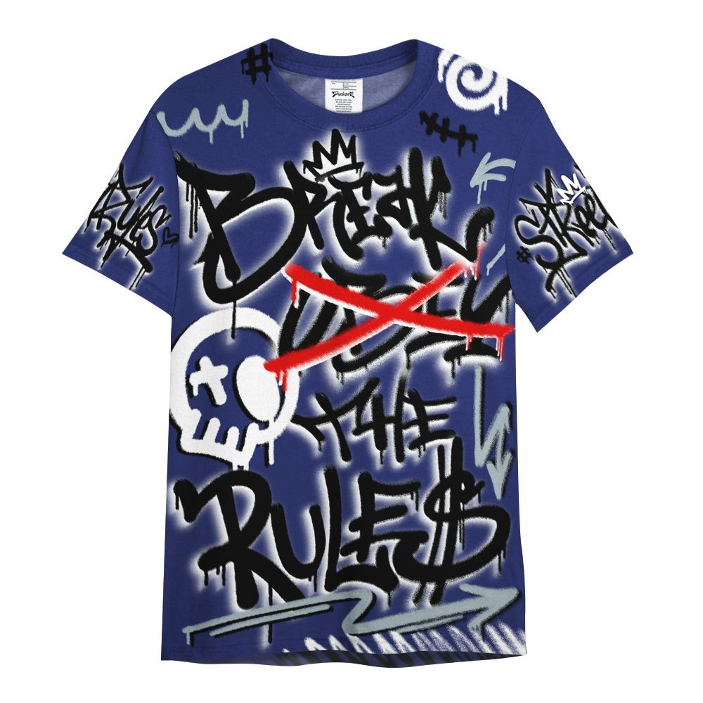 Shirt To Match Midnight Navy 11s - Break Rules Streetwear All Over Print