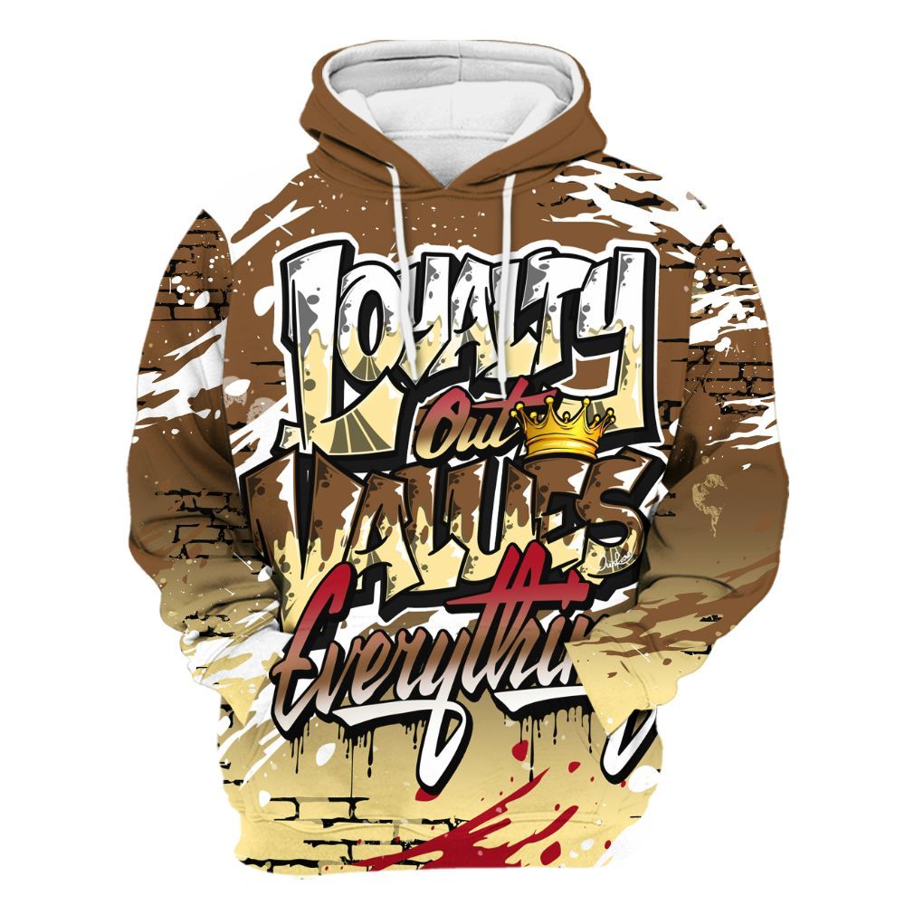 Hoodie To Match Air Max 90 Escape - Values Of Loyalty Drip All Over Print