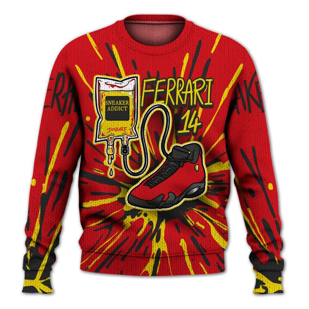 Sweater To Match Ferrari 14s - Sneaker Sickness Splash Graphic