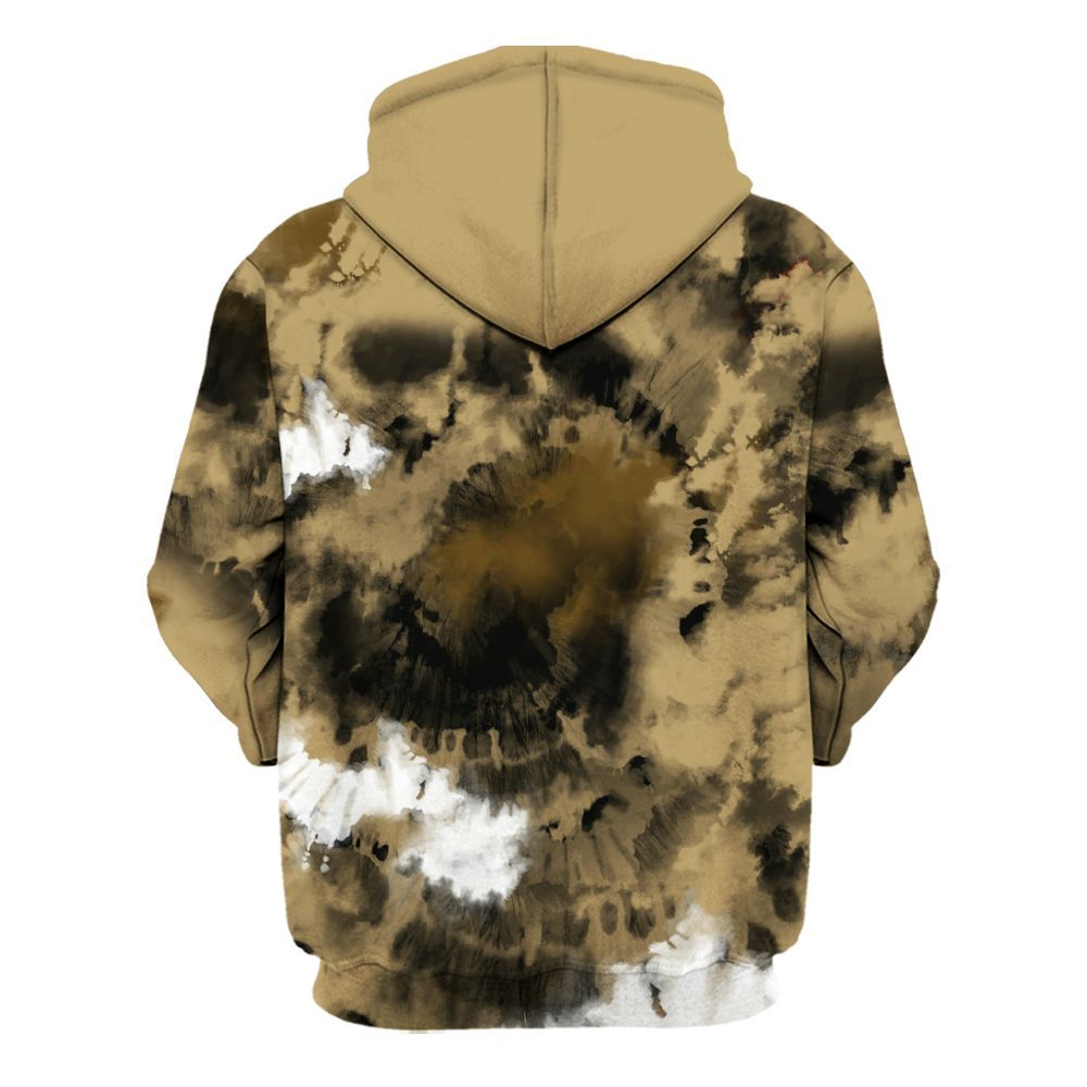 Hoodie To Match High OG Black Metallic Gold 1s - SNEAKER Girl Money Drip Tie Dye All Over Print