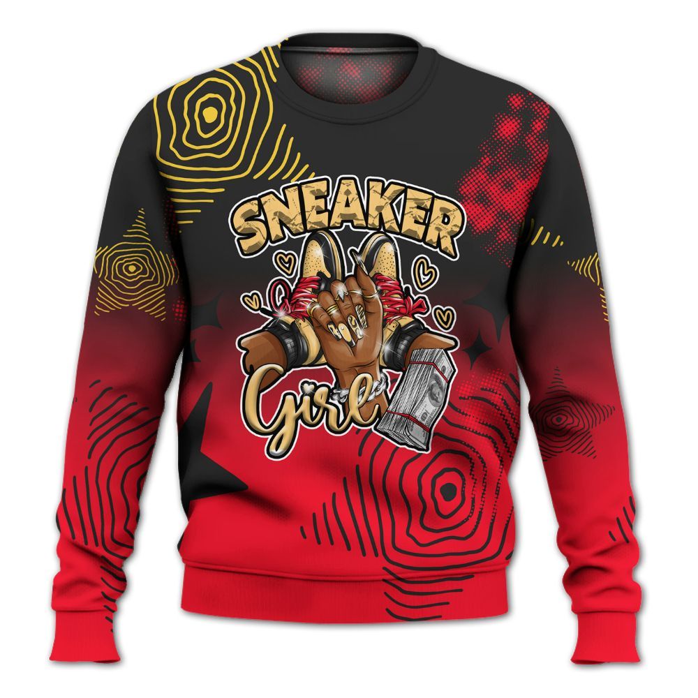 Sweatshirt To Match KD 18 Air Bakin - Sneakerz Girlz Unique Starz All Over Print