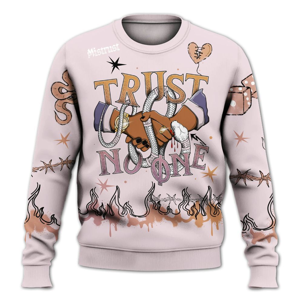 Sweatshirt To Match Book Sunrise 1s - Trust No One Snake-Bite Doodle Crayon All Over Print