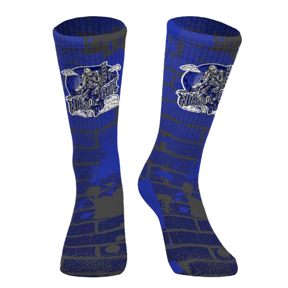 Sock To Match Air Max Plus Black Racer Blue - Seeya Skeleton Brick