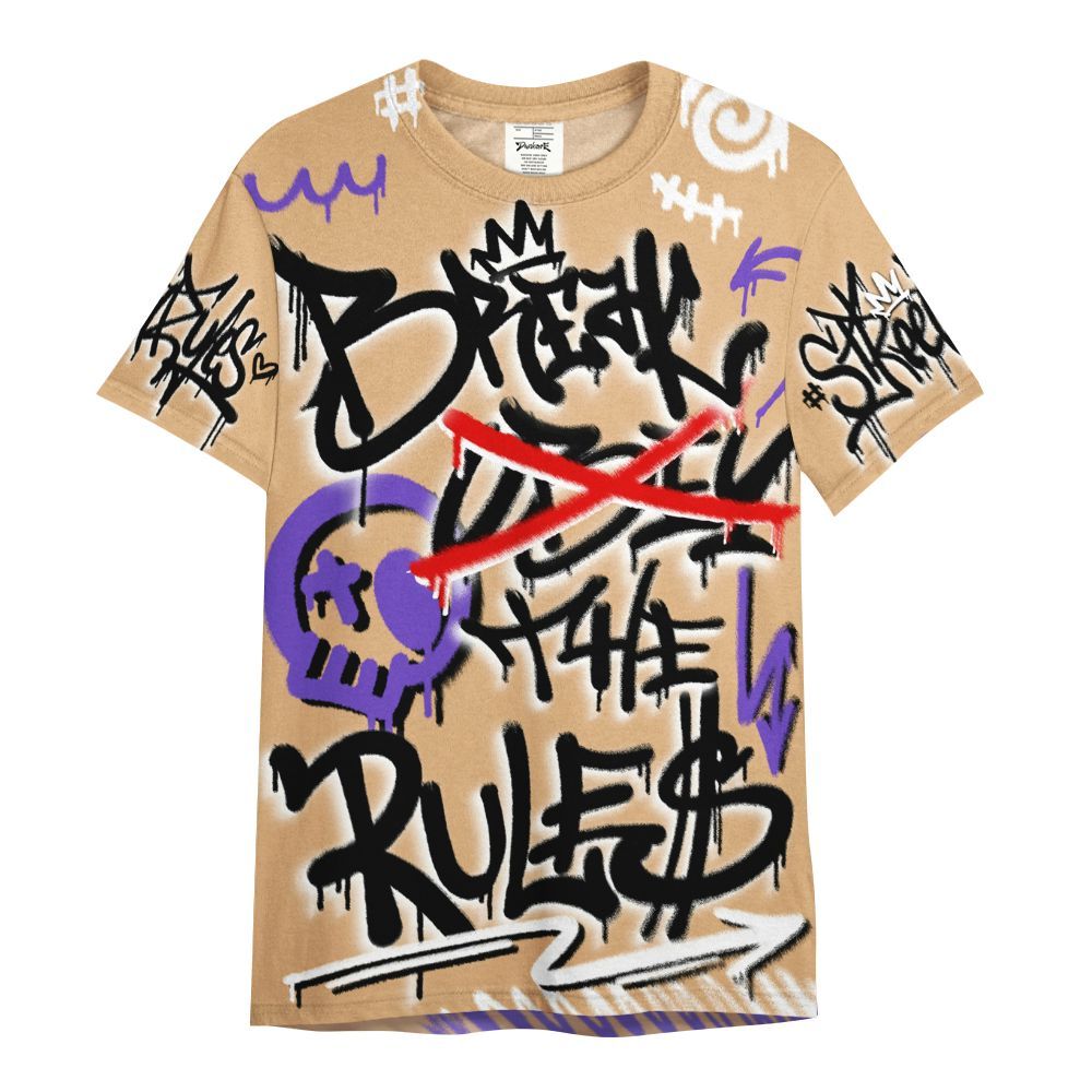 Shirt To Match SE Afrobeats 7s - Break Rules Streetwear All Over Print