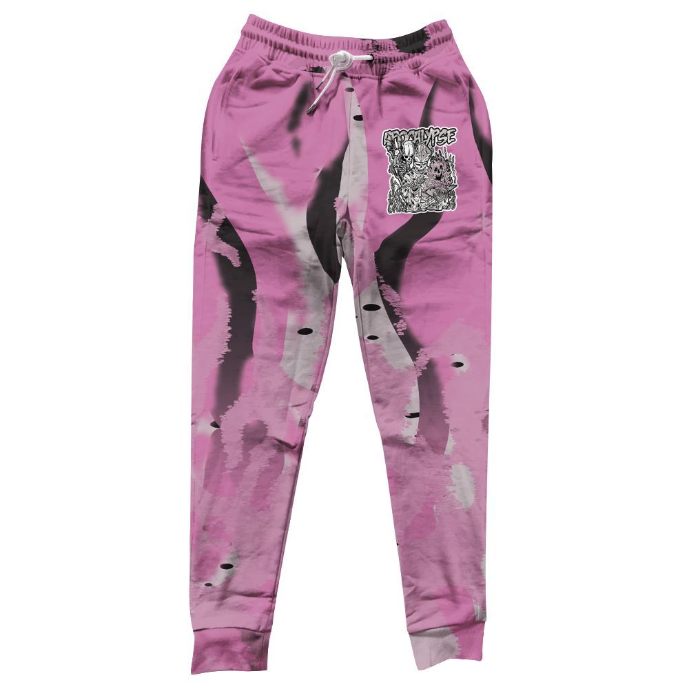Sweatpant To Match Neutral Grey Black White Orchid 4s - Apocalypse Skeleton Burn All Over Print