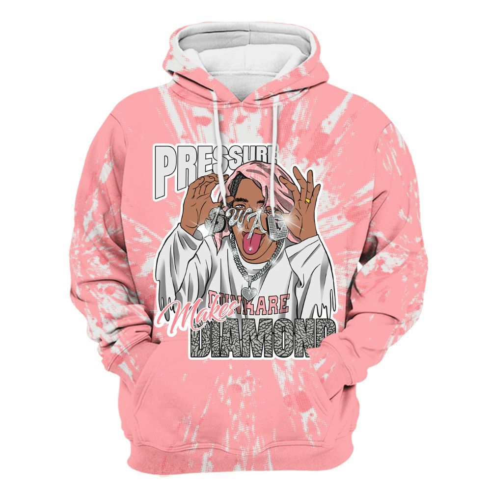 Hoodie To Match Retro Wings 3s - Pressures Makes Hoodie To Match Lux All Over Print