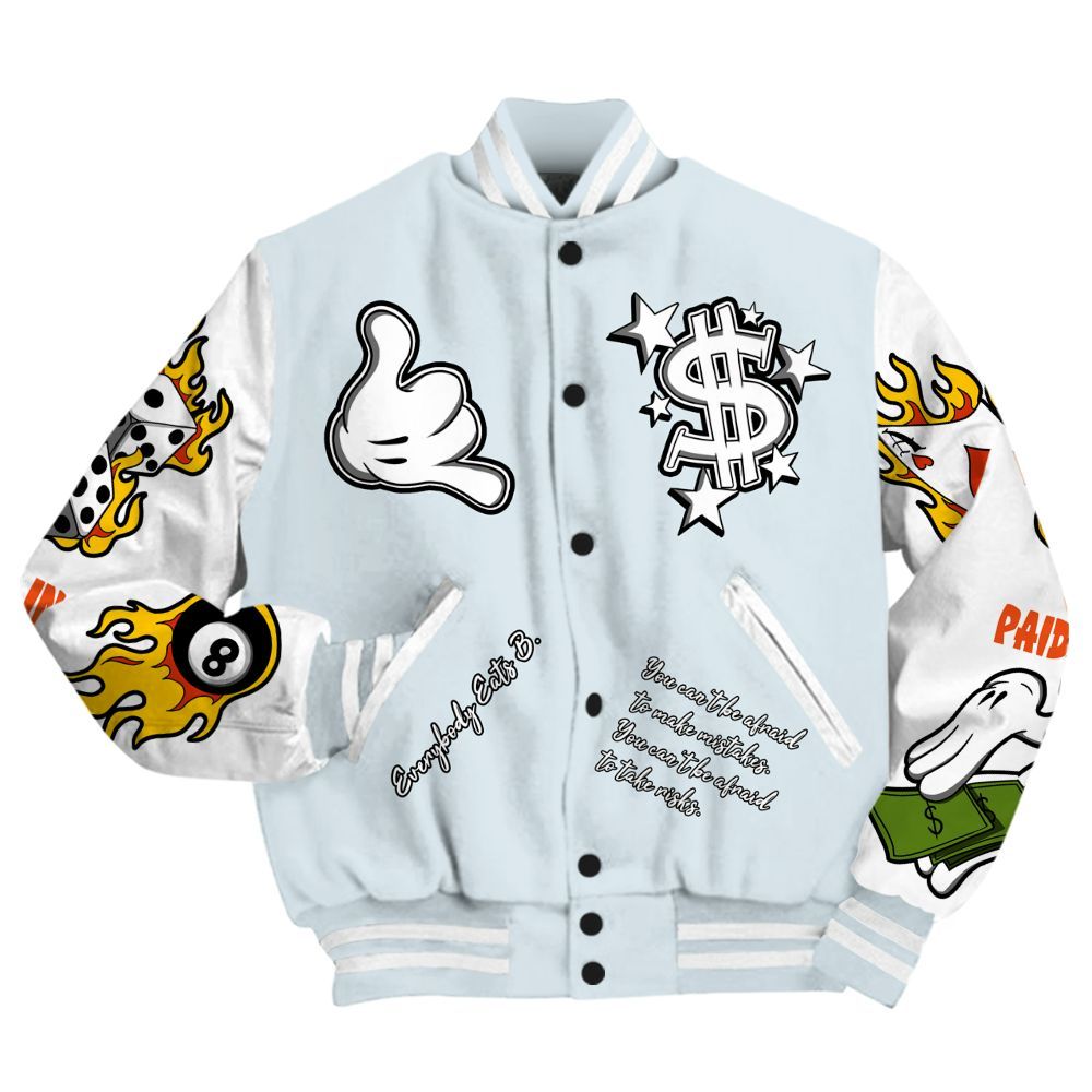 Varsity Jacket To Match High OG Alaska 1s - Everybody Paid In Full Graphic All Over Print