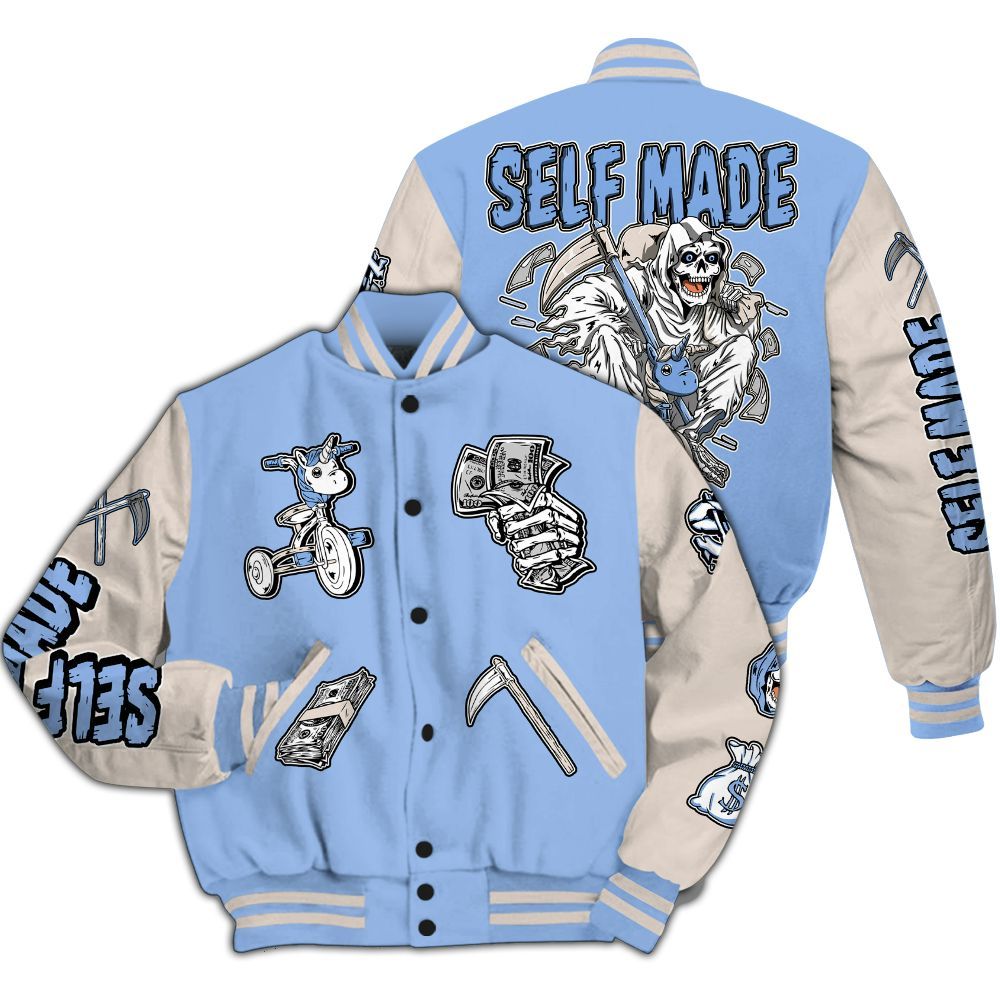 Varsity Jacket To Match Air Max 1 Royal Pulse - Self Make Skeleton All Over Print