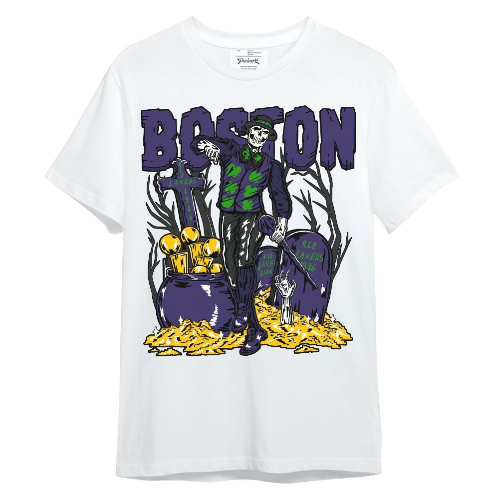 Shirt To Match Retro Court Purple 13s - Goldrush Skeleton Unisex Shirt