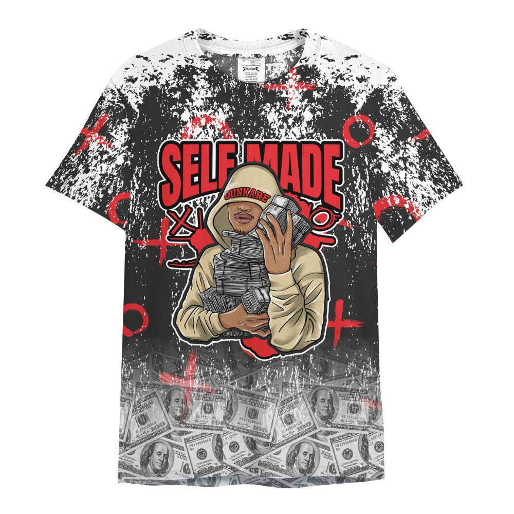 Shirt To Match Prime 93 Fire Red - Selfmade Unique Grunge All Over Print