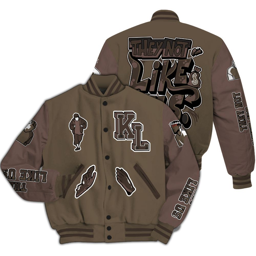 Varsity Jacket To Match AMM Dark Mocha 4s - Dislike Us Graphic All Over Print