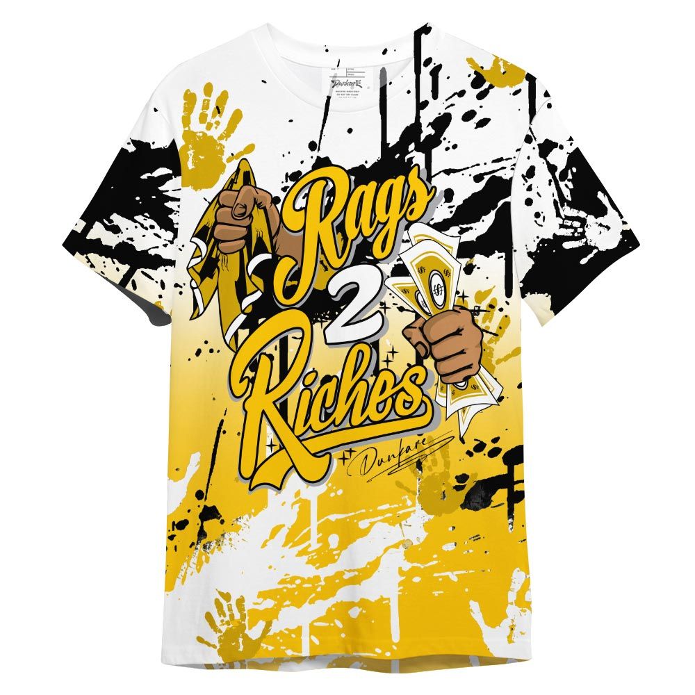 Shirt To Match Shirt Streetwear Rag 2 Riches, Vivid Sulfur 4s T-- To Match Sneaker Vivid Sulfur 4s Graphic Tee NCT