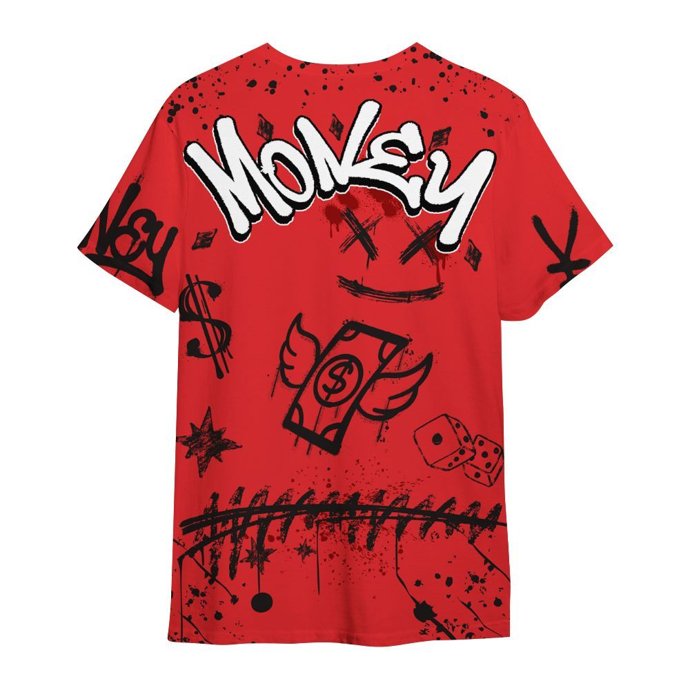 Shirt To Match Chile Red 9s - Everybody Paid In Full Crayon All Over Print