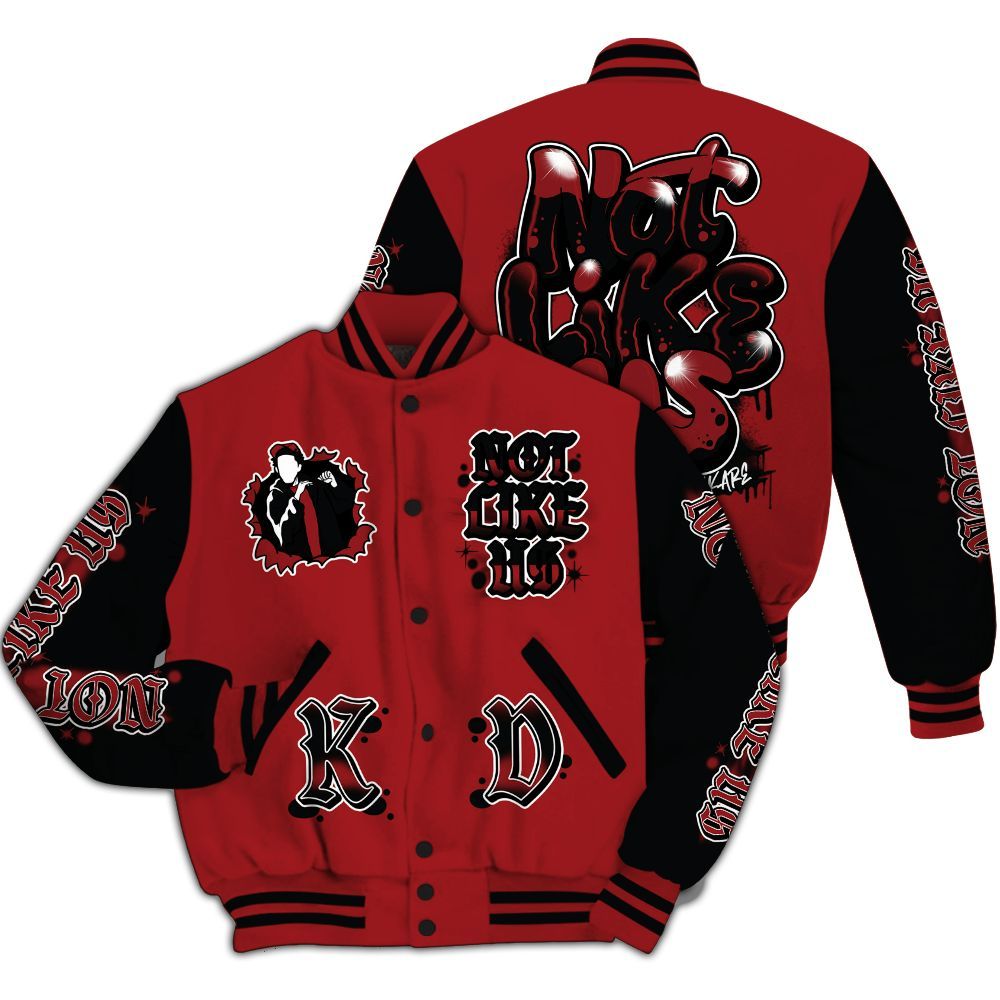 Varsity Jacket To Match Alternate Flu Game 12s - None Like Us Graphic All Over Print