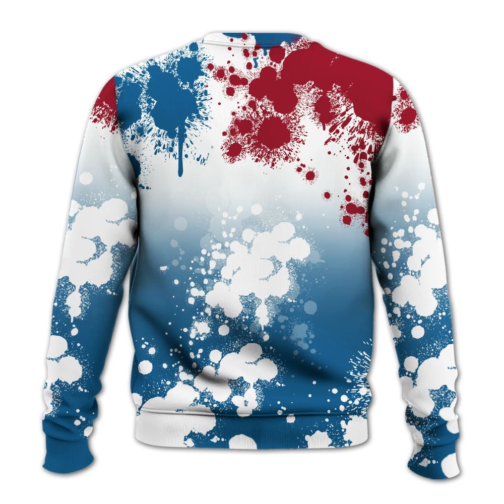Sweatshirt To Match Mid Team USA 1s - Trust No One Scary All Over Print