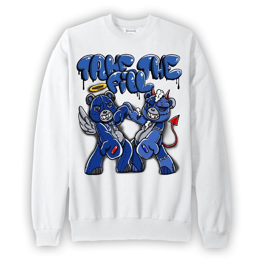Sweatshirt To match Air Foamposite One Royal Sweatshirt - Take The Pill Hugz Graphic