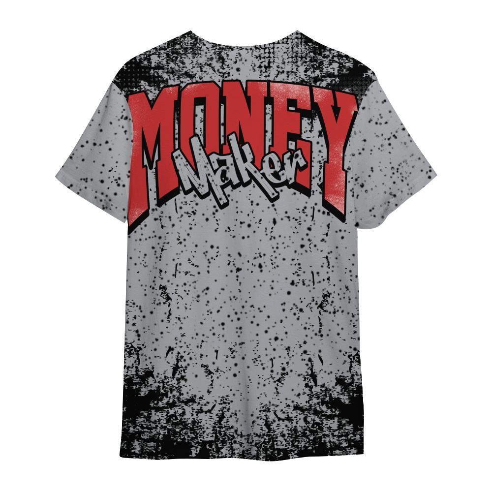 Shirt To Match White Cement 4s - Move In Silence Money Street Retro All Over Print