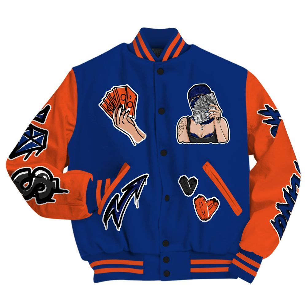 Varsity Jacket To Match Suede GS League - Hustling Unique All Over Print