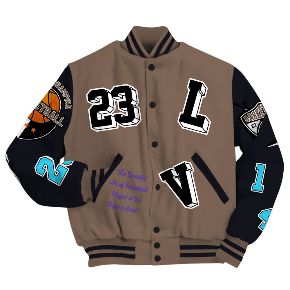 Varsity Jacket To Match Olive Concord 9s - The GOAT Got Em Streetwear All Over Print