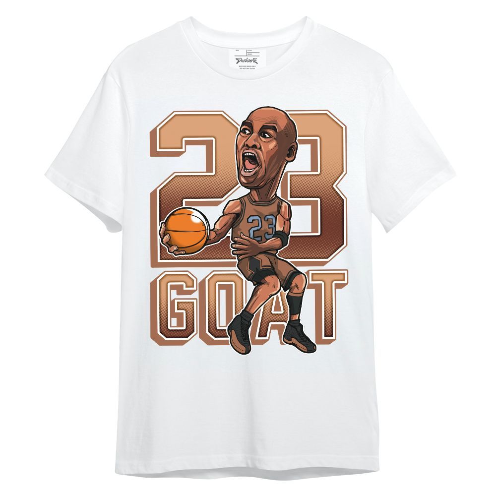 Shirt To Match Air Foamposite Metallic Copper - Legend G.O.A.T Basketball Shirt Graphic Unisex Shirt