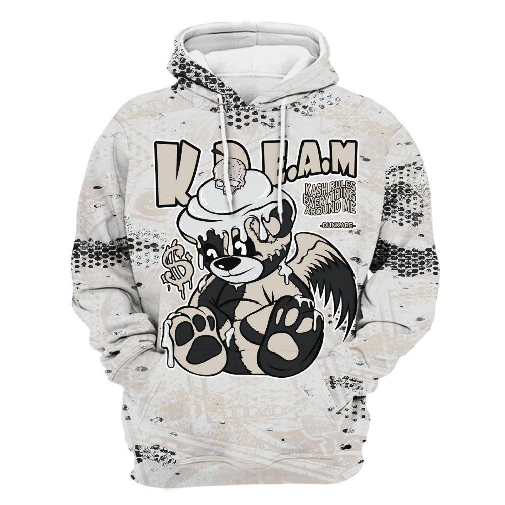 Hoodie To Match Retro Reverse Metallic 5s - Loot Bear All Over Print