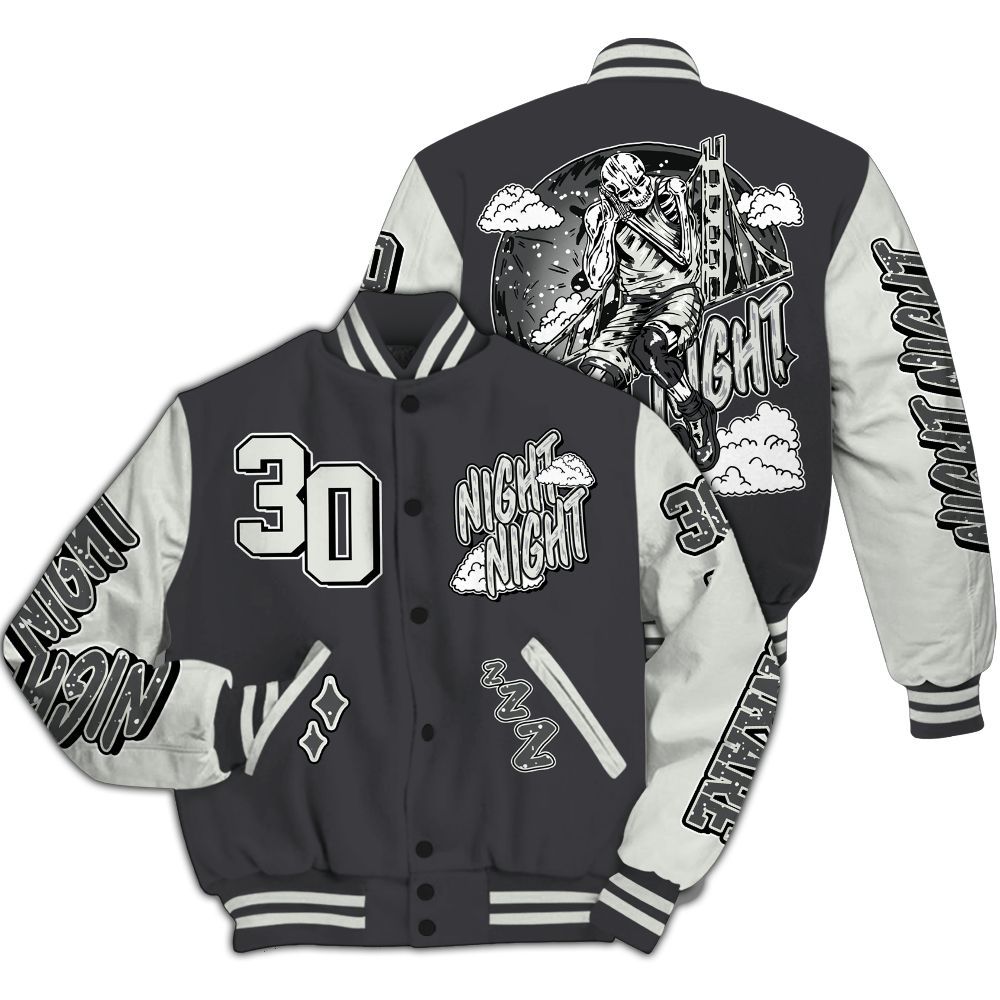 Varsity Jacket To Match Fear 4s - Seeya Skeleton All Over Print