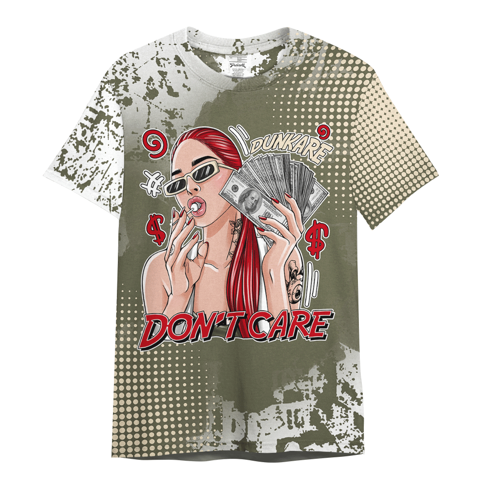 Shirt To Match Low OG Medium Olive 1s - IDC Unique Glitch Dot Shirt Unisex