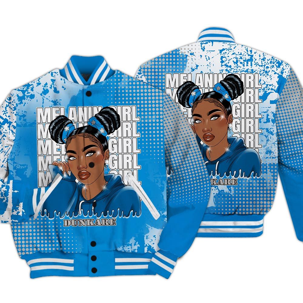 Varsity Jacket To Match Industrial Blue 4s - Melaninn Unique Glitch Dot Varsity Jacket Unisex