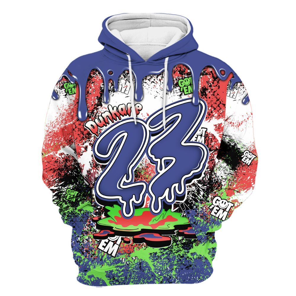 Hoodie To Match KD 4 Nerf - Dripping 23 Drip All Over Print