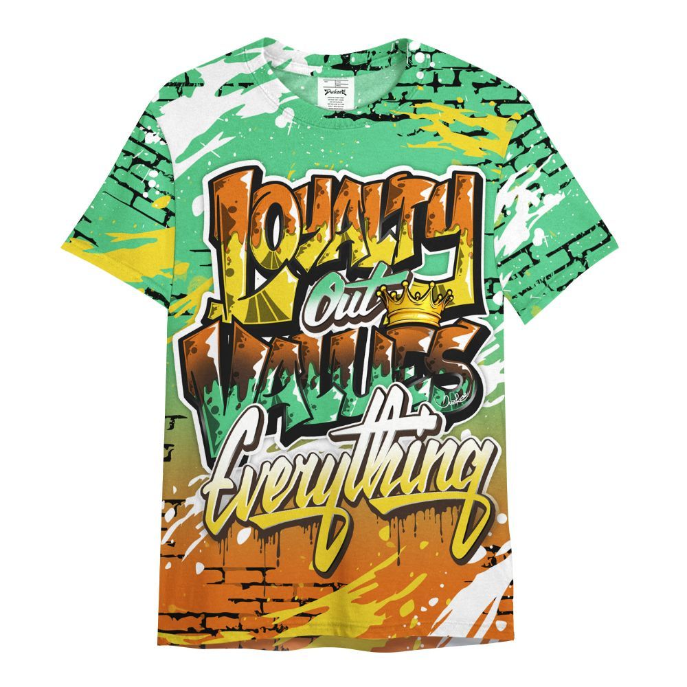 Shirt To Match SB Dunk Low Tourmaline - Values Of Loyalty Drip All Over Print