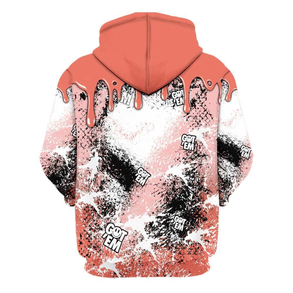 Hoodie To Match Low OG PSG 1s - Dripping 23 Drip All Over Print