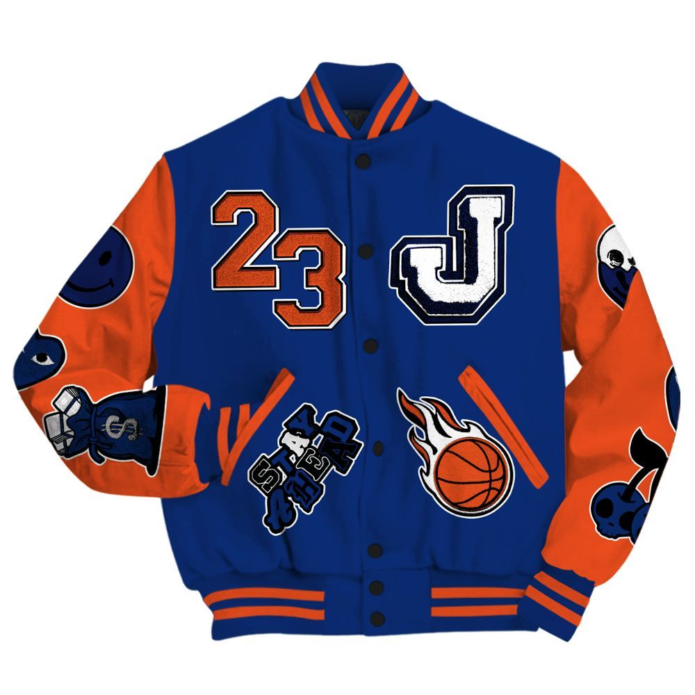 Varsity Jacket To Match Suede GS League - Hustles Money Number 23 All Over Print