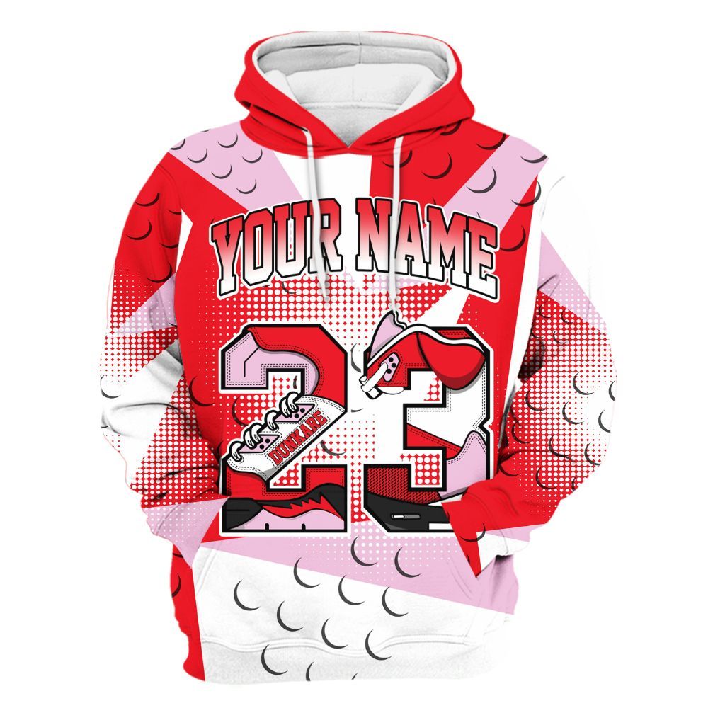 Hoodie To Match Zoom Vomero 5 Valentine's Day 2025 - Poly Custom Name Number 23 5s All Over Print