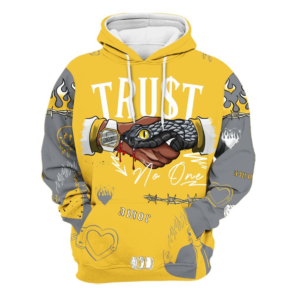 Hoodie To Match Retro Tokyo 5s, Snake Trust No One All Over Print