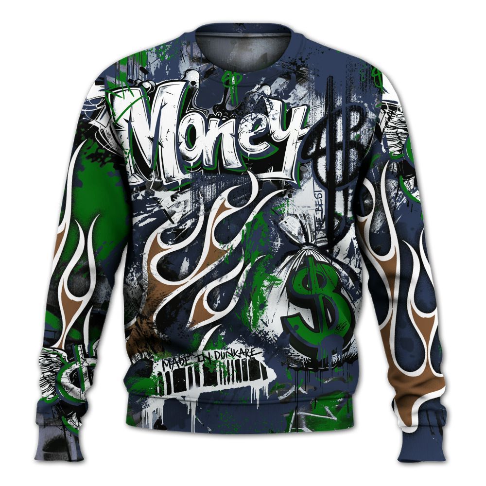 Sweatshirt To Match Midnight Navy 13s - The Best Money All Over Print