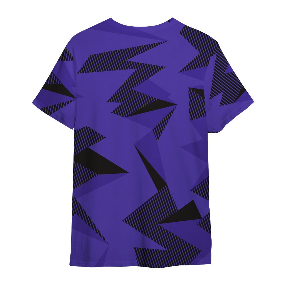 Shirt To Match Field Purple 12s - Geometric Camouflage Pattern All Over Print