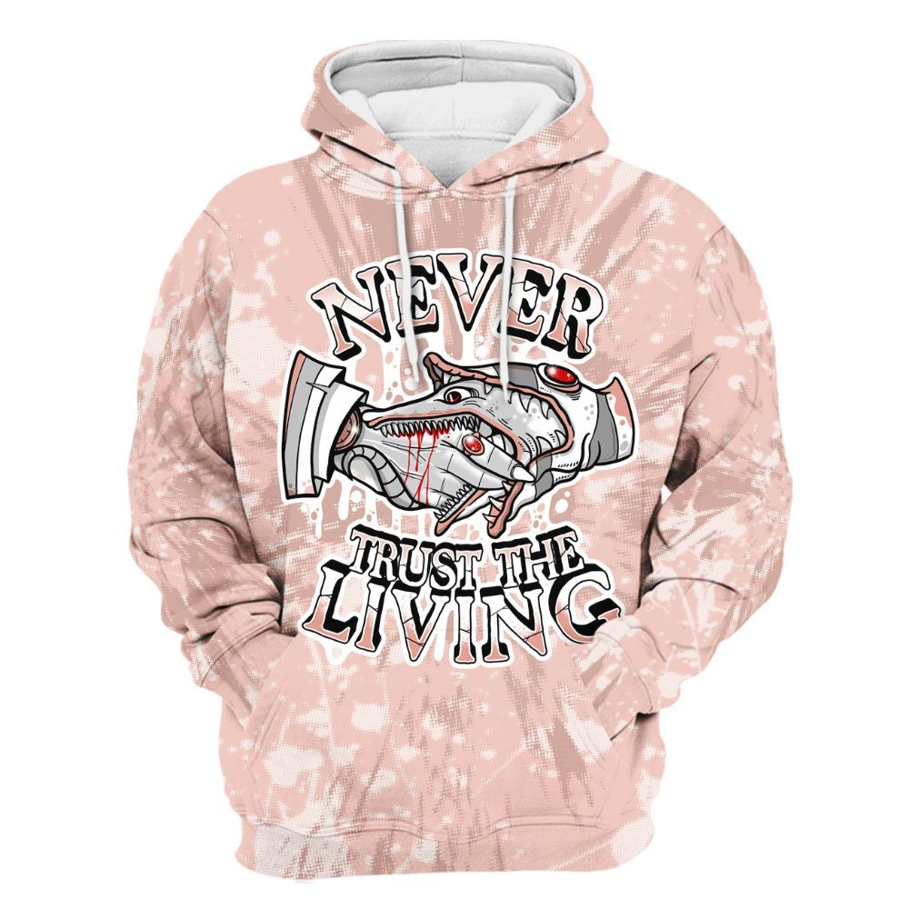 Hoodie To Match Low Legend Pink 11s - Never Trusting Living Graphic Halloween All Over Print